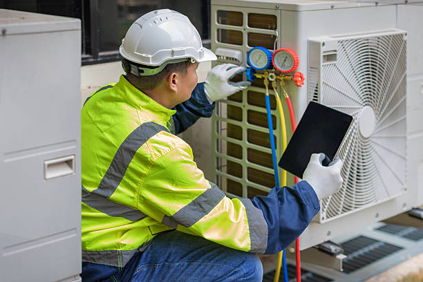 Professional Air Conditioning Repair technician working in Portola Valley, CA